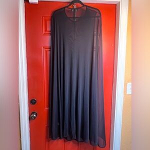 FOREVER 21 Long Black Sheer Cape